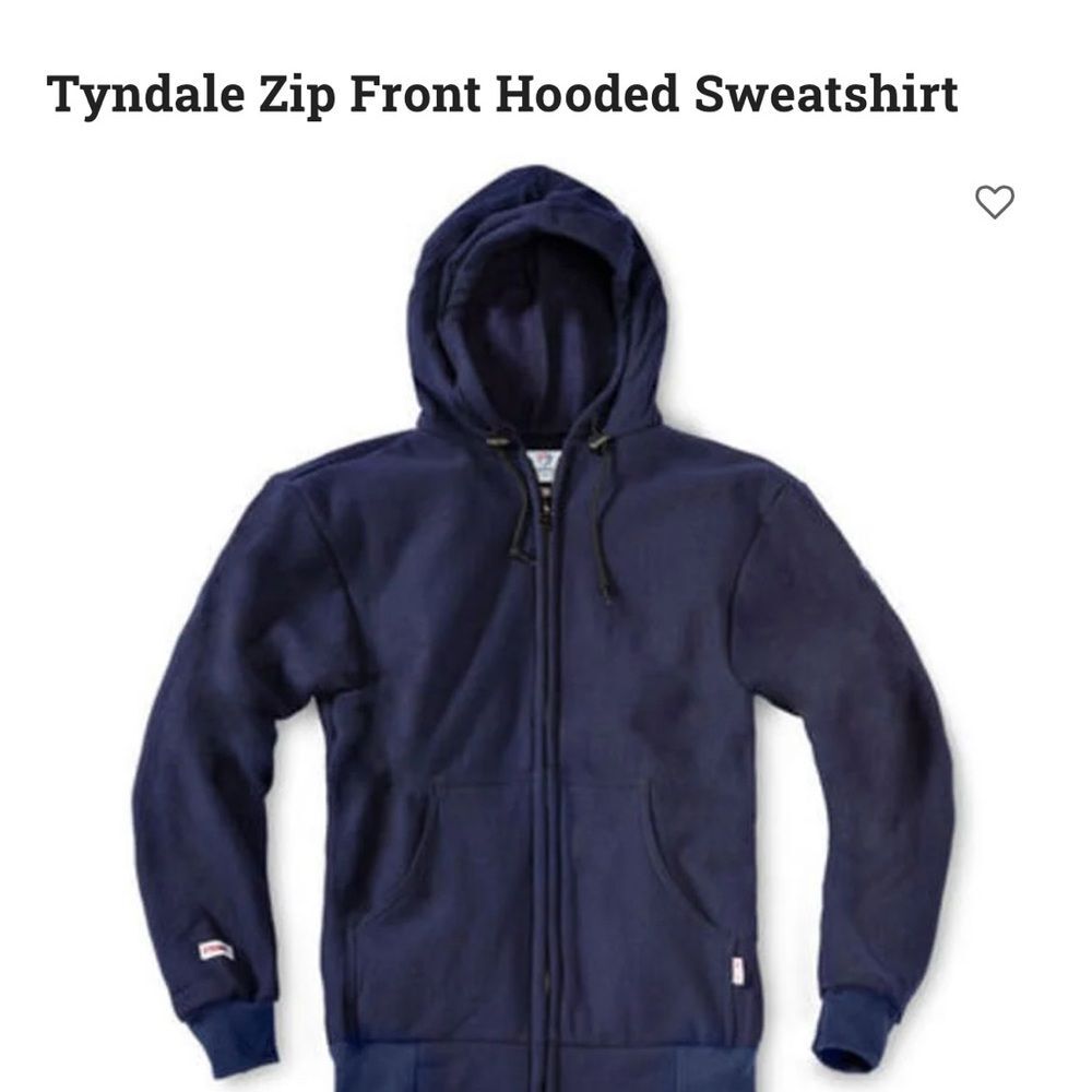 Tyndale Men's Navy Hooded Sweatshirt